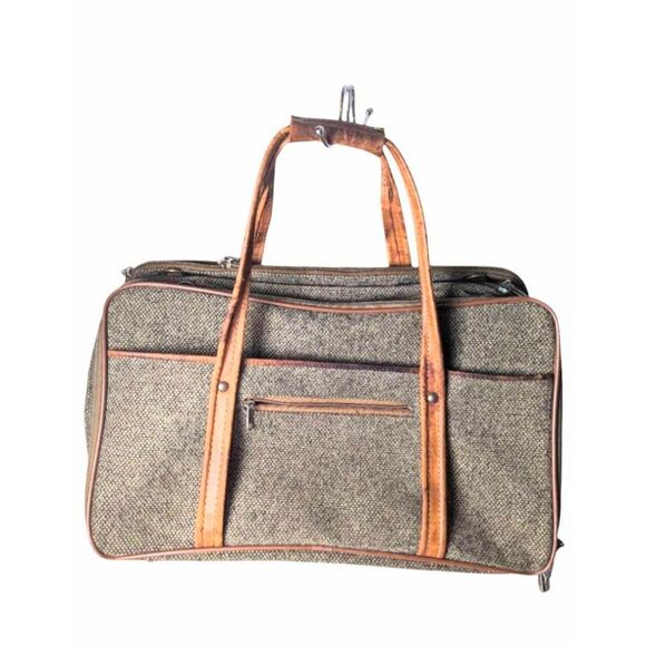 HARTMANN Vintage Tweed And Leather Overnight Weekender - Picture 3 of 14